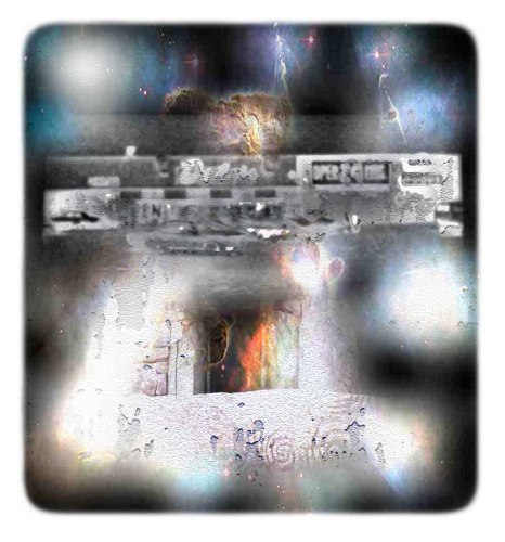 the projector shining